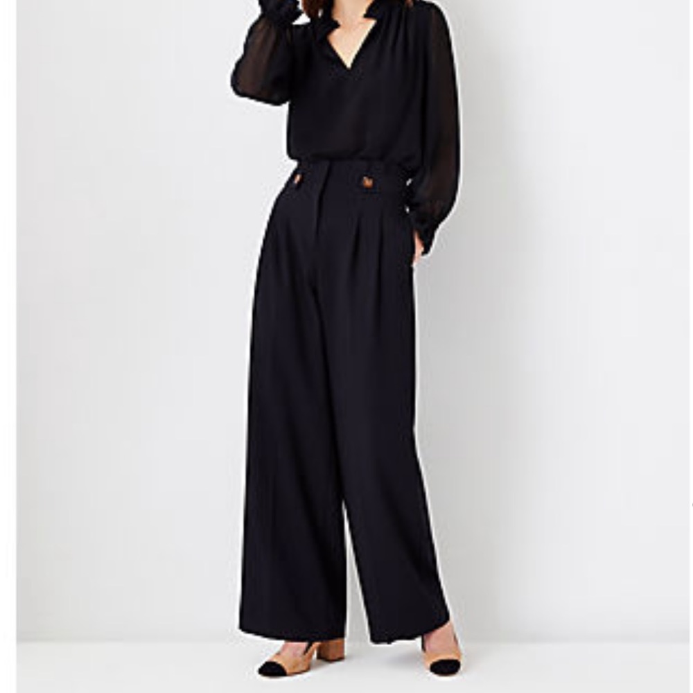 Ann Taylor The Wide Leg Paperbag Pant NWT